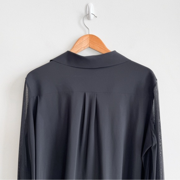 CHIARA BONI • La Petite Robe Augustina Organza Top in Black - Picture 8 of 12